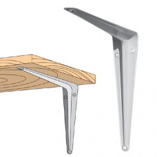 Μεταλλική Γωνία Στήριξης Ραφιών 100x120mm Λευκή WP-02BI